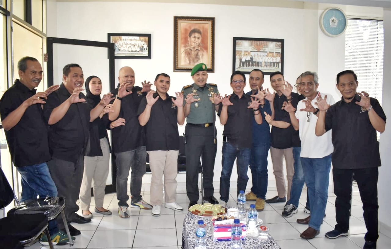 Dandim 0618/BS Ajak PWI Pokja Kota Bandung Bersatu Lawan Hoax