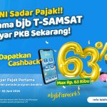 ‘bjb Pamor 63’ : Dapatkan Cashback 63% Bayar Pajak Kendaraan di bank bjb!
