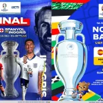 Flyer Nobar Final UEFA EURO 2024 antara Spanyol vs Inggris di Serpong
