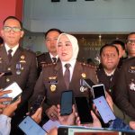 Kepala Kejari Kota Sukabumi, Setyowati menjelaskan perkembangan kasus dugaan korupsi pasar gudang.