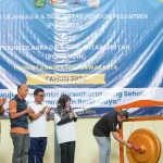 Pj Bupati Purwakarta Benni Irwan saat membuka kegiatan Pospeda dan Porsadin tingkat Kabupaten Purwakarta Tahun 2024 (Foto: Sinar Jabar)