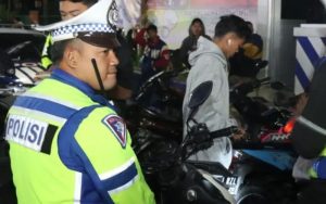 Polisi Sita 201 Sepeda Motor Berknalpot Bising di Garut