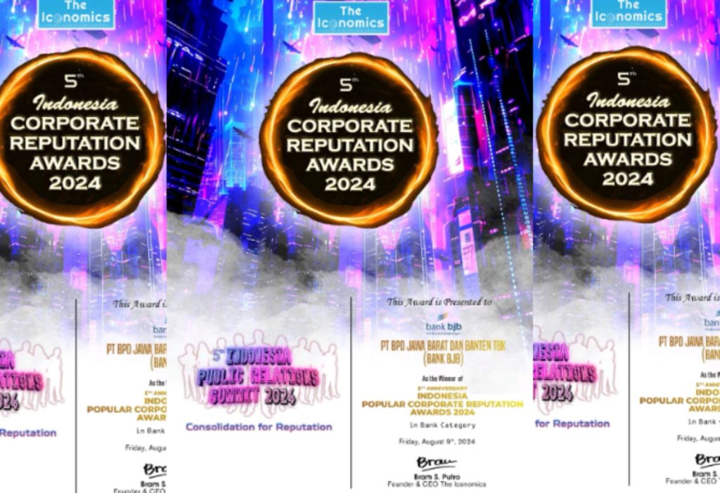 bank bjb Raih  ‘Corporate Reputation Awards 2024’. Berkat Strategi Komunikasi dan Inovasi Digital