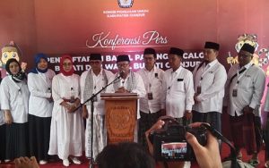 Pasangan Herman-Ibang Resmi Maju Pilkada Cianjur 2024