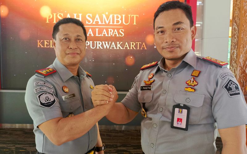 Kalapas Kelas IIB Purwakarta Berganti, Yusep Antonius Digantikan Tutut Prasetyo