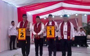 KPU Tetapkan Nomor Urut Paslon Pilkada Kabupaten Sukabumi 2024