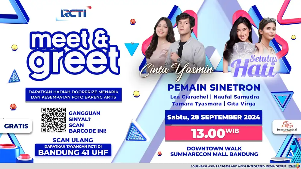 Pemain Sinetron Cinta Yasmin dan Setulus Hati Siap Menyapa Masyarakat Kota Kembang!