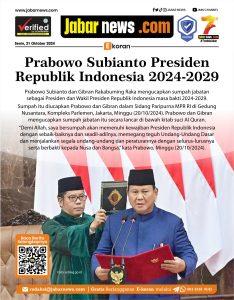 Prabowo Subianto Presiden Republik Indonesia Masa Bakti 2024-2029