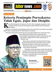 KH John Dien: Kriteria Pemimpin Purwakarta Tidak Egois, Jujur dan Disiplin