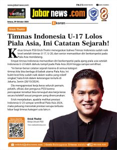 Erick Thohir: Timnas Indonesia U-17 Lolos Piala Asia, Ini Catatan Sejarah!
