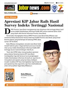 Buky Wibawa Apresiasi KIP Jabar Raih Hasil Survey Indeks Tertinggi Nasional