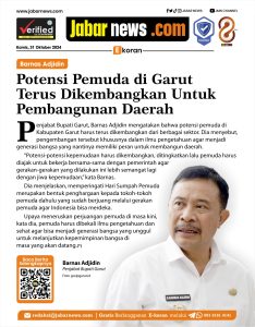 Barnas Adjidin: Potensi Pemuda di Garut Untuk Pembangunan Daerah
