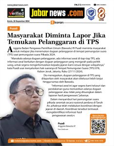 Puadi: Masyarakat Diminta Lapor Jika Temukan Pelanggaran di TPS