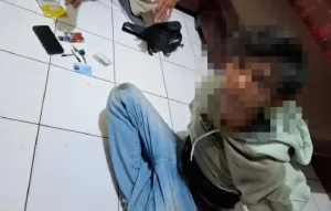 Boncos Dihajar Massa, Pencuri Motor Kena Batunya di Purwakarta