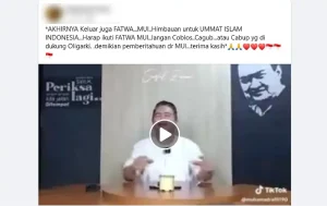 Narasi MUI Larang Pilih Pendukung Dinasti Politik: Hoaks atau Fakta?