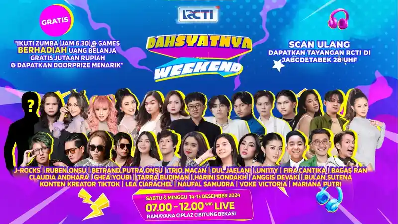 Hanya di Dashyatnya Weekend, J-Rock hingga Trio Macan Siap Hibur Warga Cibitung Bekasi
