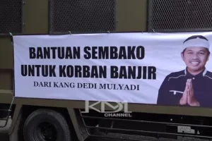 Prioritaskan Warga Terdampak, Dedi Mulyadi Kirim 1.000 Paket Sembako ke Lokasi Banjir Sukabumi