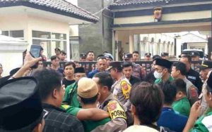 Tindakan Represif Oknum Polisi, GP Ansor Geruduk Polres Pangandaran
