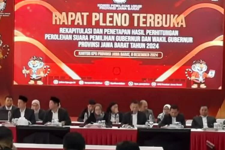 Rapat pleno terbuka KPU Jawa Barat