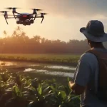 Seorang turis menerbangkan drone untuk mengabadikan momen liburan akhir tahun (Foto: Freepik)