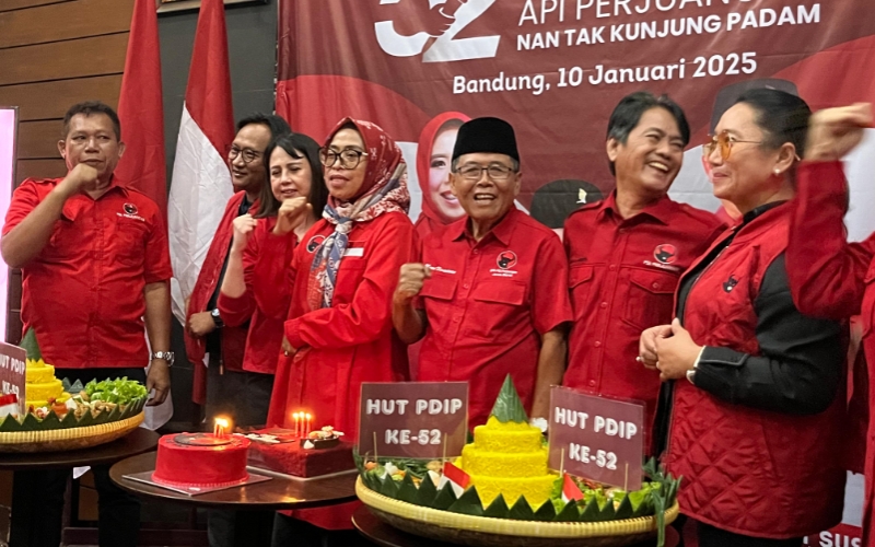 HUT ke-52, PDI Perjuangan Jabar Tegak Lurus di Bawah Arahan Megawati Soekarnoputri