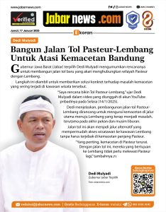 Dedi Mulyadi: Jalan Tol Pasteur-Lembang Untuk Atasi Kemacetan Bandung