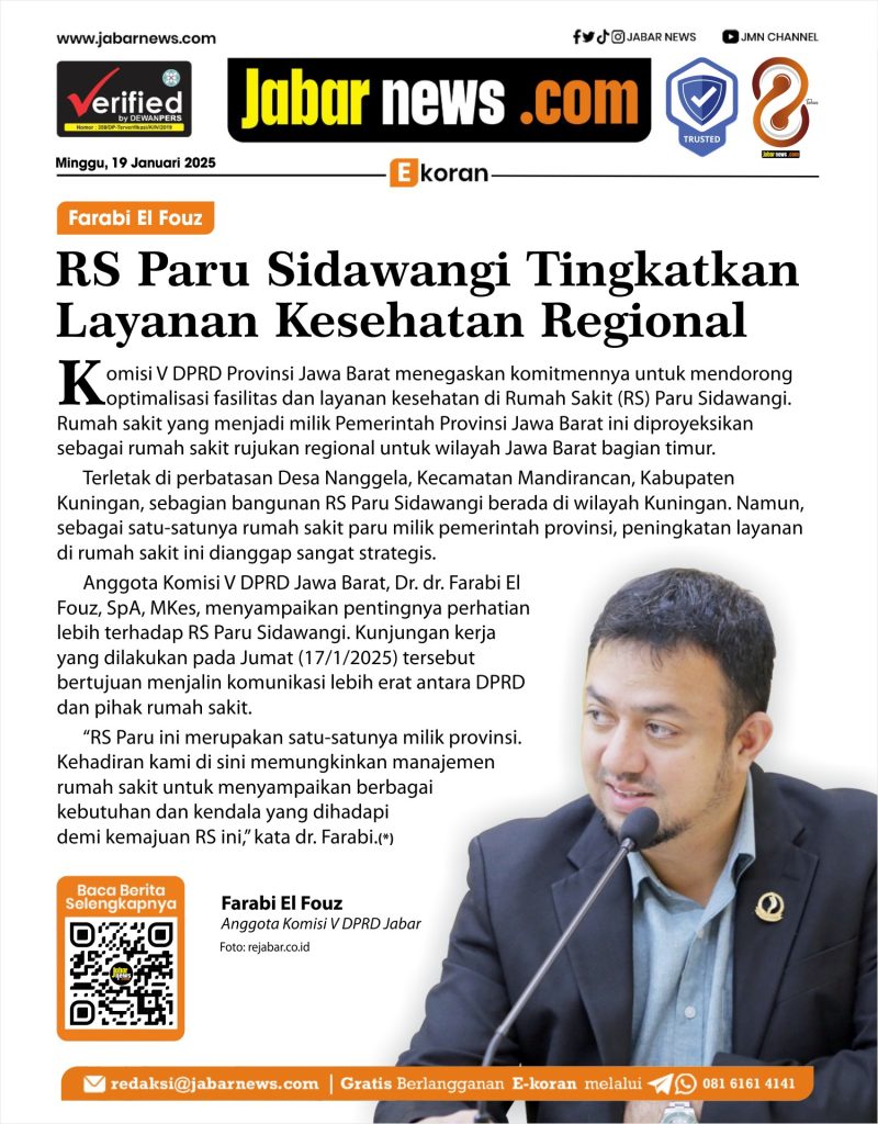 Farabi El Fouz: RS Paru Sidawangi Tingkatkan Layanan Kesehatan Regional