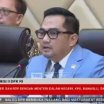 Ketua Komisi II DPR RI, Rifqinizamy Karsayuda, saat rapat kerja dengan Kementerian Dalam Negeri (Kemendagri), KPU, BAWASLU dan DKPP (Foto: Tangkapan Layar YouTube TV Parlemen)