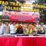 Press release pengungkapan kasus Narkoba di Mapolres Subang. (Foto: Gin/Jabarnews)