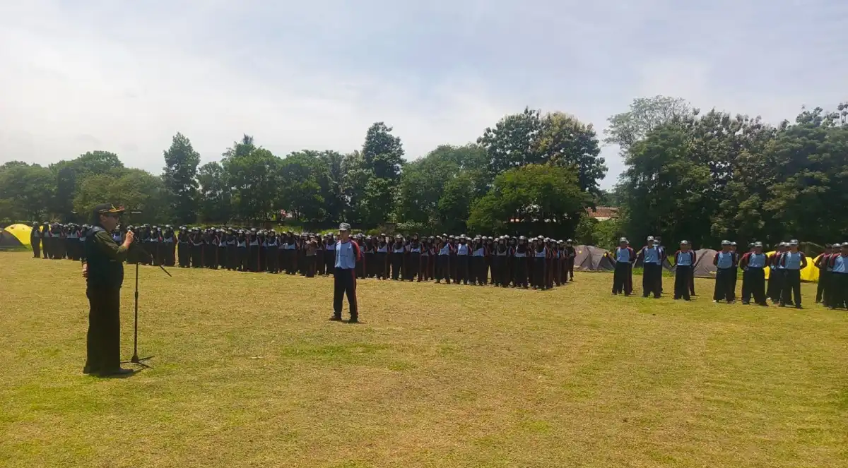Pembukaan kegiatan Projek Penguatan Profil Pelajar Pancasila (P5) di Markas Batalyon Armed 9 Pasopati Kostrad Purwakarta (Foto: Gin/Jabarnews)
