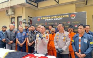 Polres Cimahi Tangkap 9 Pelaku Curanmor, 12 Motor Berhasil Diamankan