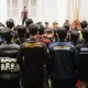 Aliansi Gerakan Purwakarta (AGP) menggelar aksi di depan gedung DPRD Purwakarta mendesak UU TNI dibatalkan dan menuntut wakil rakyat di Purwakarta mendukung judicial review terhadap UU tersebut. (Foto: Istimewa)
