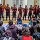 Aliansi Gerakan Purwakarta (AGP) saat menggelar aksi unjuk rasa di DPRD Purwakarta terkait UU TNI & HAM, pada Jumat 21 Maret 2025. (Foto: Istimewa)