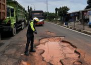 Jelang Mudik, Polres Purwakarta Survei Jalur Arteri dan Temukan Jalan Berlubang