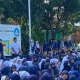Pelajar SMPN 1 Pasawahan, Kabupaten Purwakarta, antusias mengikuti sosialisasi bahaya narkoba yang digelar Satres Narkoba Polres Purwakarta dalam momentum Ramadhan, Jumat (7/3/2025). (Foto: Dok. Polres Purwakarta)