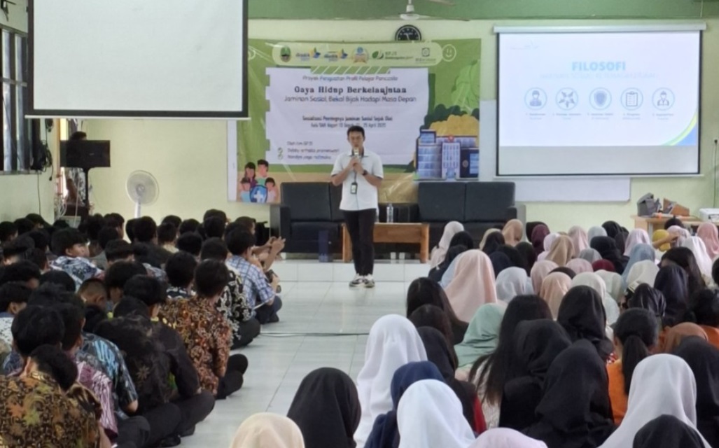 BPJS Ketenagakerjaan Depok sosialisasikan Modul P5 di sekolah untuk tingkatkan literasi jaminan sosial sejak dini.