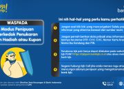 Waspadai Tautan Palsu Bermodus Hadiah, bank bjb Imbau Nasabah Tidak Terjebak Penipuan Digital