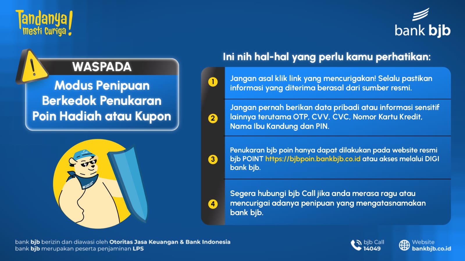 Waspadai Tautan Palsu Bermodus Hadiah, bank bjb Imbau Nasabah Tidak Terjebak Penipuan Digital