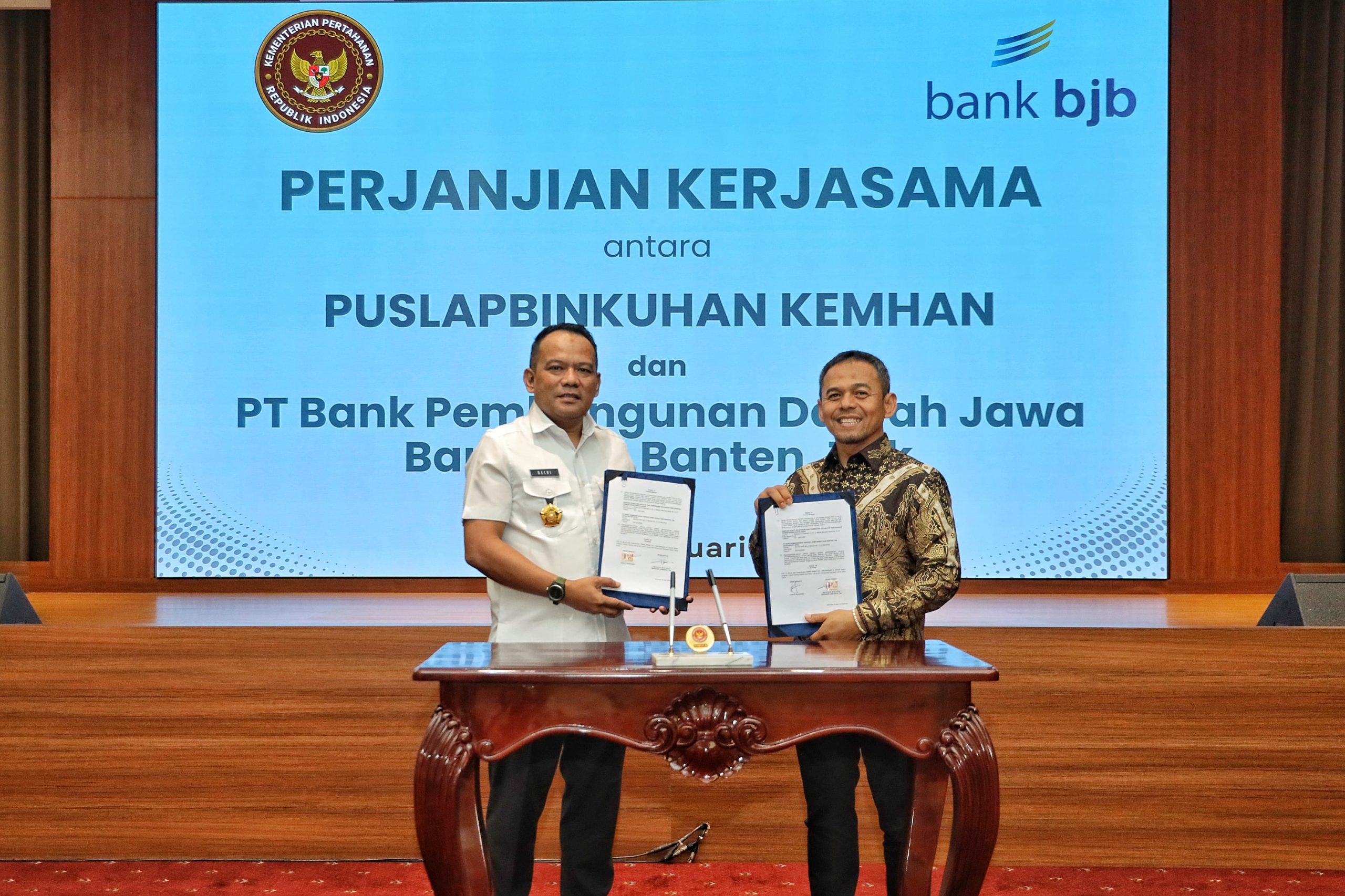 bank bjb Perkuat Sinergi Strategis dengan KEMHAN melalui Penandatanganan MoU dan PKS