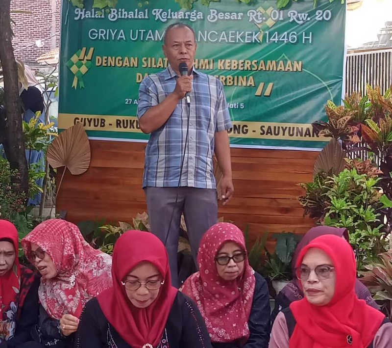 Warga RT 01/RW 20 Bumi Griya Utama Tunjukkan Soliditas Lewat Halal Bihalal Inspiratif