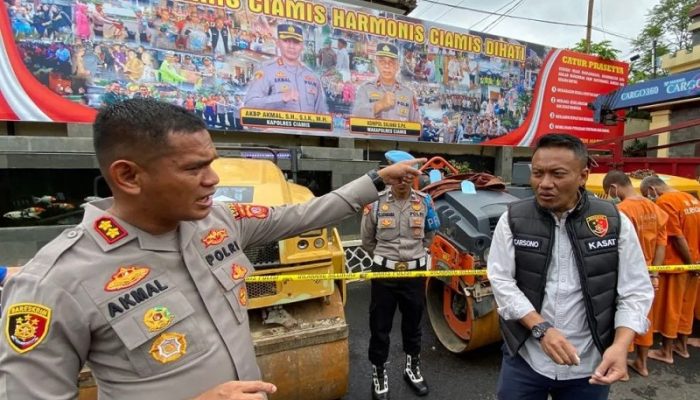 Polres Ciamis Bongkar Komplotan Pencuri Alat Berat Lintas Daerah, Termasuk Oknum Aparat