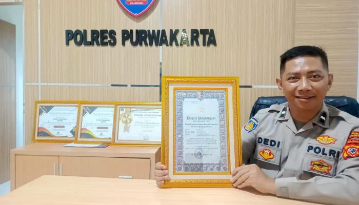 Kelola Anggaran Dengan Baik, Polres Purwakarta Diganjar Penghargaan Kapolri