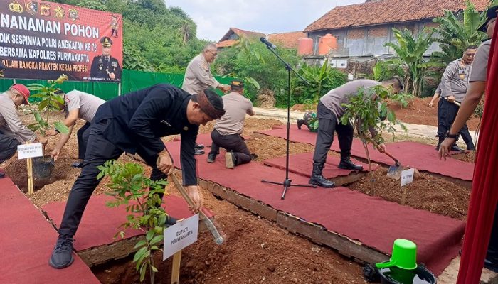Serdik Sespimma Polri Lakukan Pengabdian Masyarakat di Polres Purwakarta