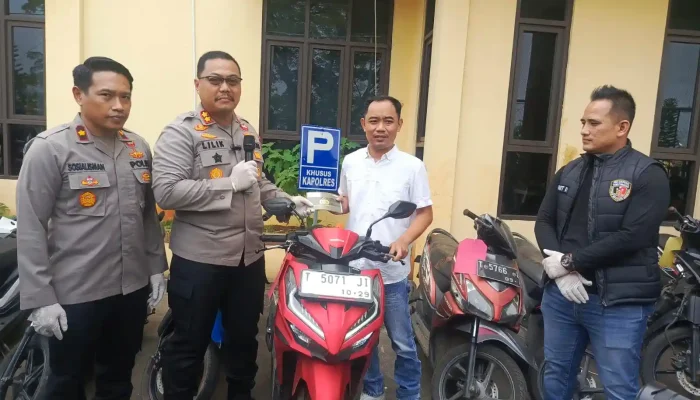 Gercep! Polres Purwakarta Kembalikan Motor Warga yang Hilang Digondol Maling