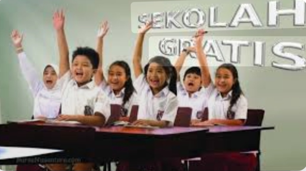 Ilustrasi sekolah gratis