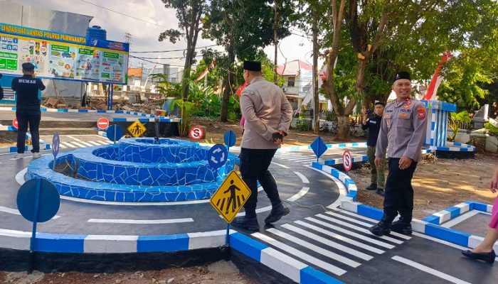 Resmikan Taman Lalu Lintas, Kapolres Purwakarta Ajak Anak-Anak Belajar Keselamatan Sejak Dini