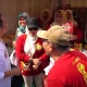 Bupati Saepul Bahri Binzein atau Om Zein berdialog dengan pelaku UMKM saat Expo Harkopnas ke-78 dan Gerakan Pangan Murah dalam rangkaian acara Hari Jadi Purwakarta 2025.