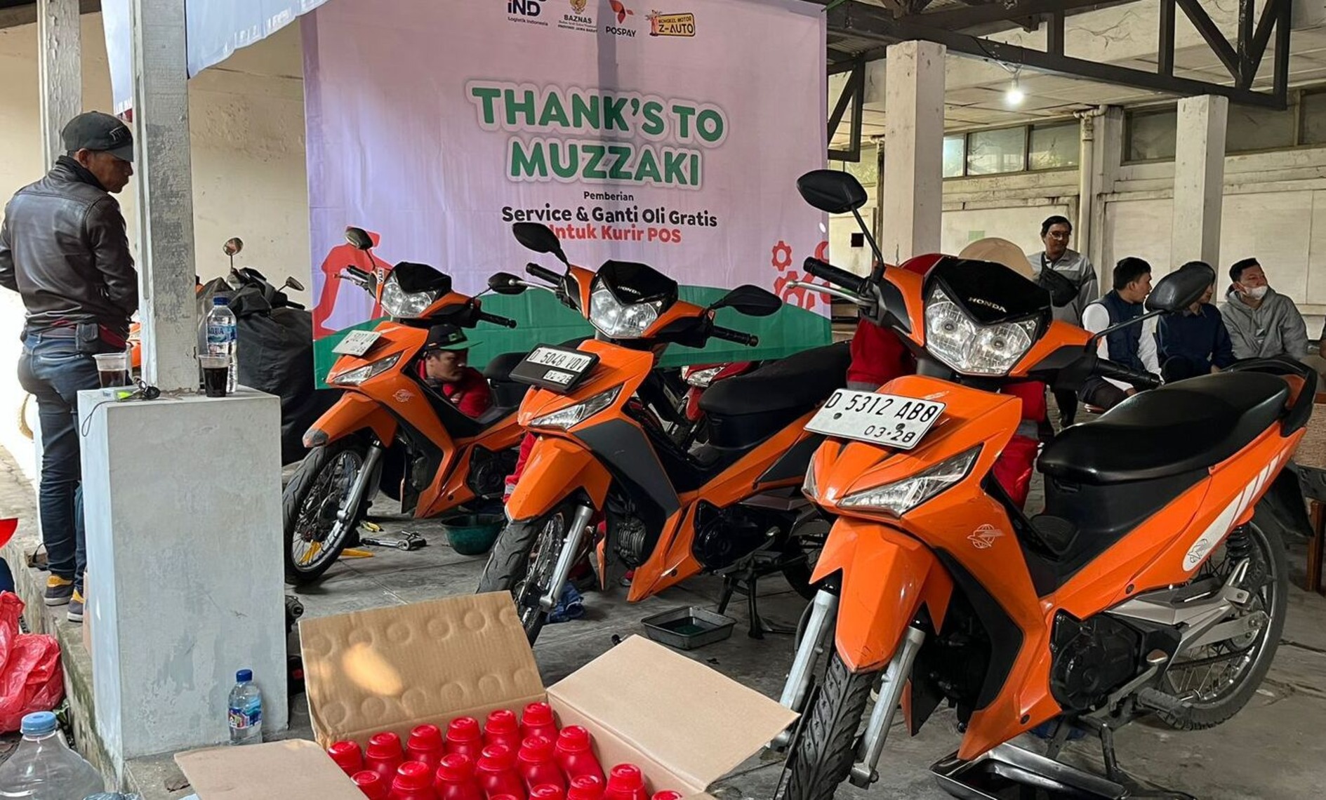 Apresiasi BAZNAS Jabar: Service Gratis untuk 100 Kurir PT Pos Indonesia