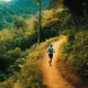 Peserta Parahyangan Run 2025 berlari di tengah panorama sawah bertingkat Payangan, Gianyar Bali.
