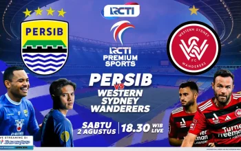Poster laga Persib Bandung vs Western Sydney Wanderers tayang eksklusif di RCTI 2 Agustus 2025